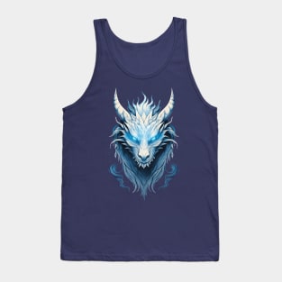 White Dragon with Blue Eyes Tank Top